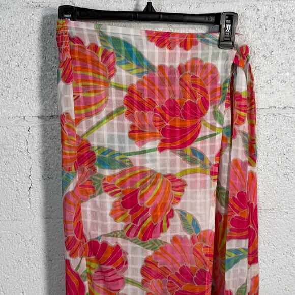 Trina Turk Women's Poppy Tie-Waist Beach Pants Cover-Up Multi, small - Picture 3 of 11